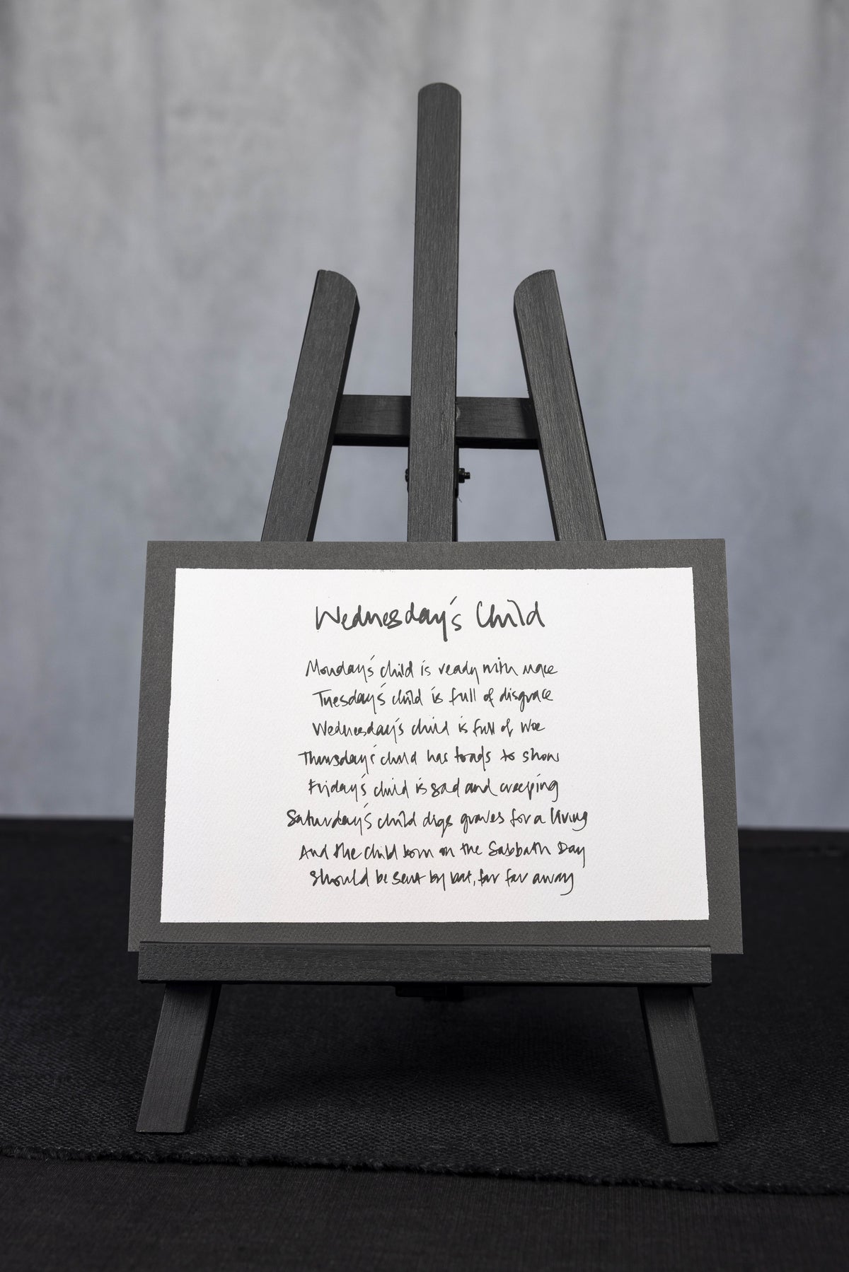 Wednesday's Child Poem (Art Print)